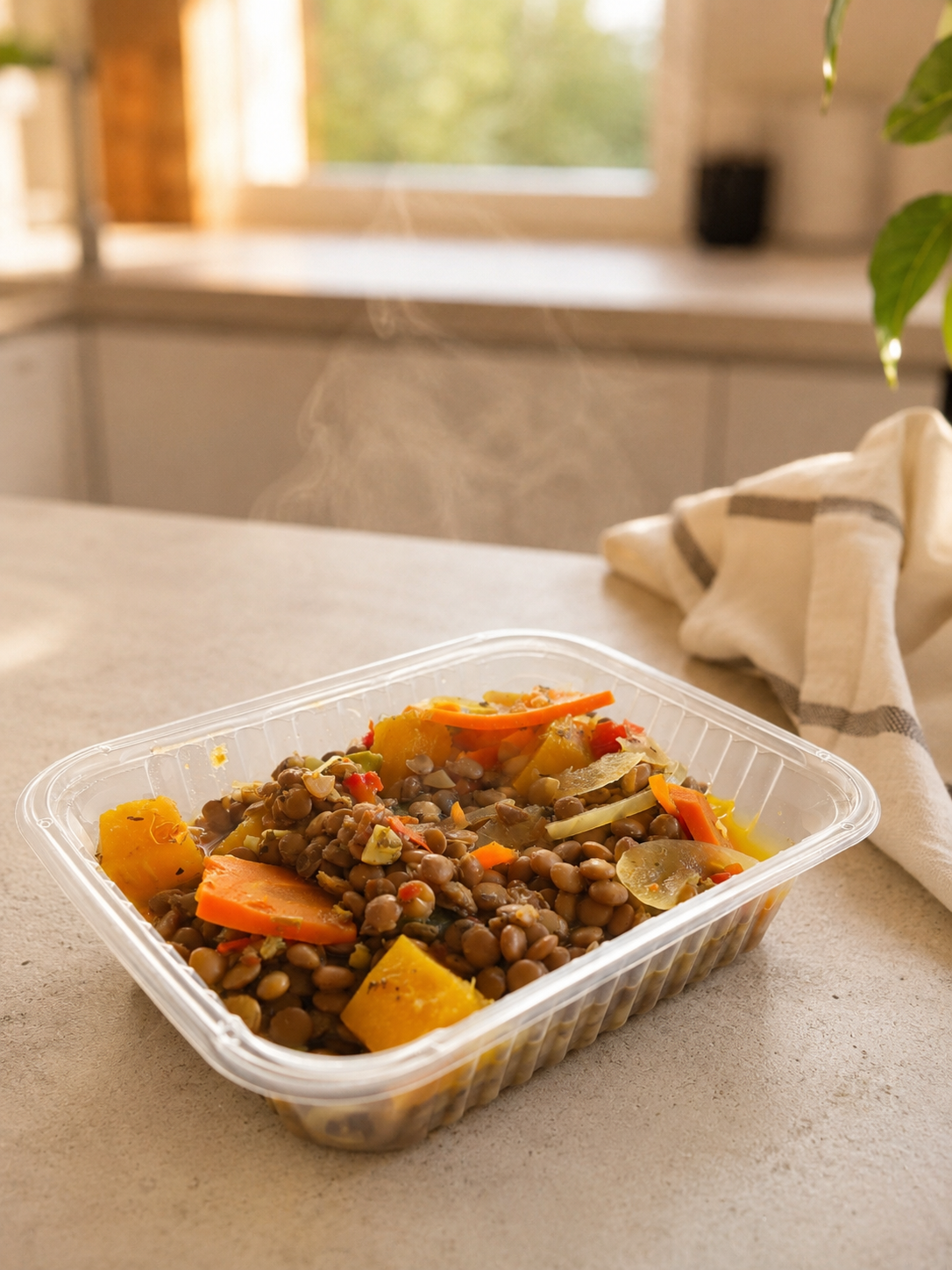 Guiso de lentejas low carb